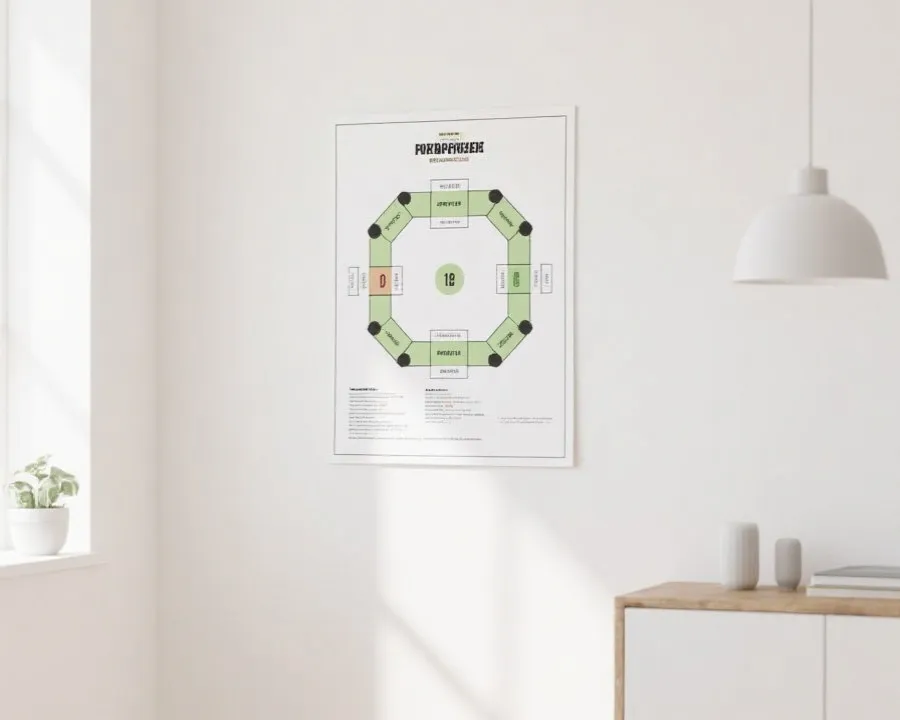 世界杯对阵图打印版张贴效果示意